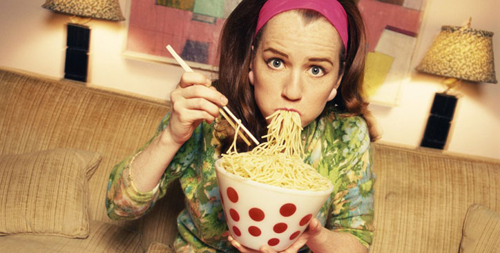 Mancatul pe fond de stres