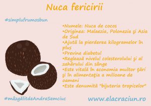 Toata fericirea intr-o nuca: nuca de cocos