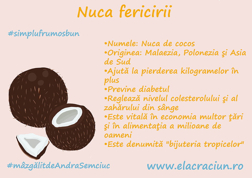 Toata fericirea intr-o nuca: nuca de cocos