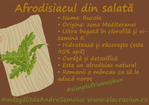 Rucola, elixirul verde