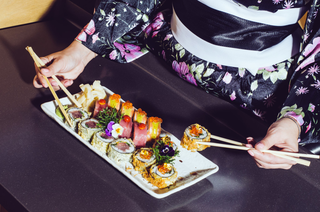 sushi rolează bine pentru pierderea în greutate